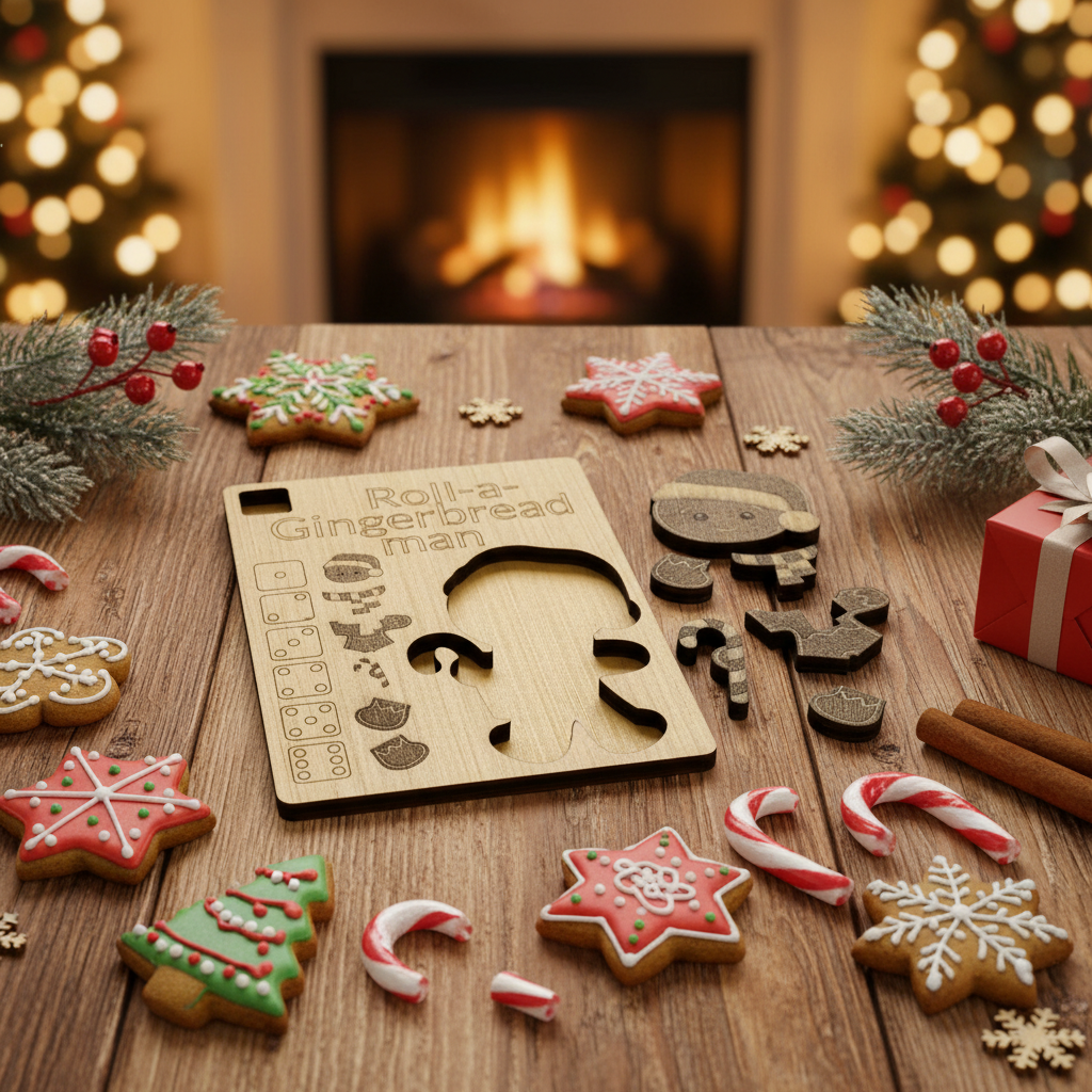 Roll-a-Gingerbread Man Game