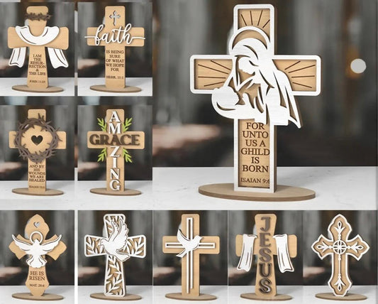 Christian Wooden Cross Decor