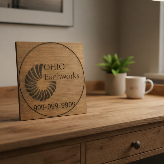 Custom Laser-Engraved Business Sign