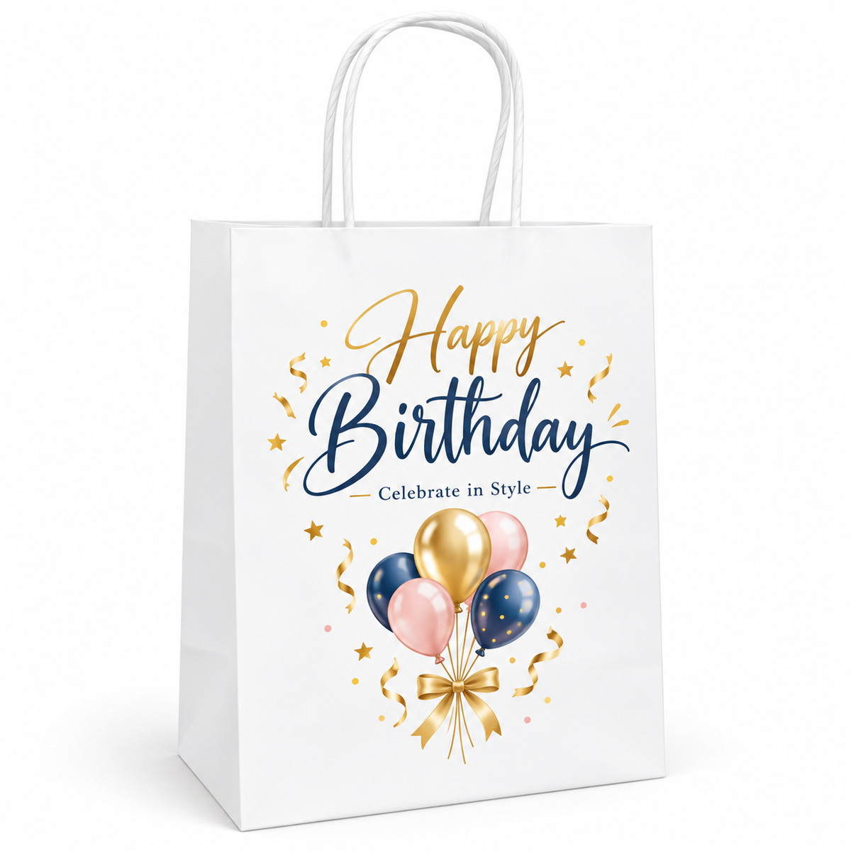 Custom Gift Bags with Handles for Birthdays & Special Occasions