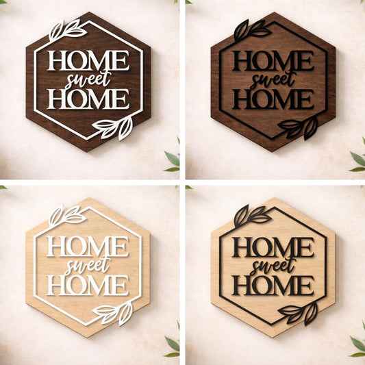 Home Sweet Home Wood Sign - Custom Farmhouse Decor
