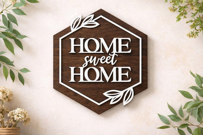 Home Sweet Home Wood Sign - Custom Farmhouse Decor