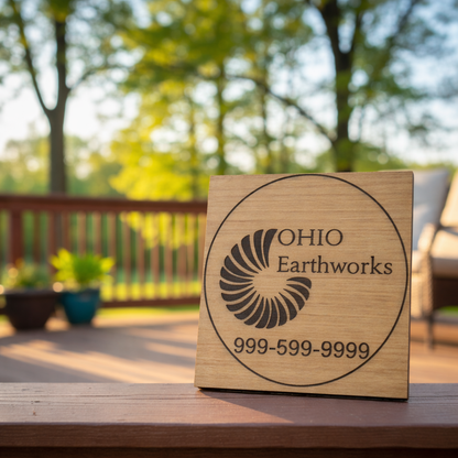 Custom Laser-Engraved Business Sign