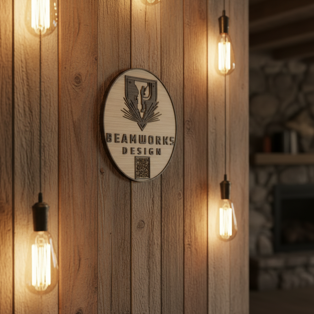 Custom Laser-Engraved Business Sign
