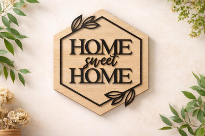 Home Sweet Home Wood Sign - Custom Farmhouse Decor