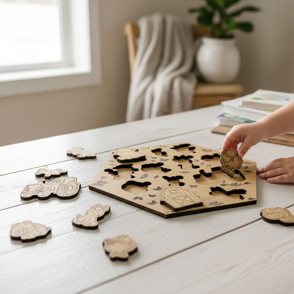 Wooden Farm Animal Puzzle