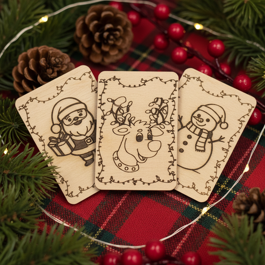 Christmas Wooden Matching Card Game – 26 Piece Set