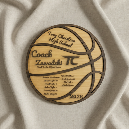 Personalized Basketball Coach Sign