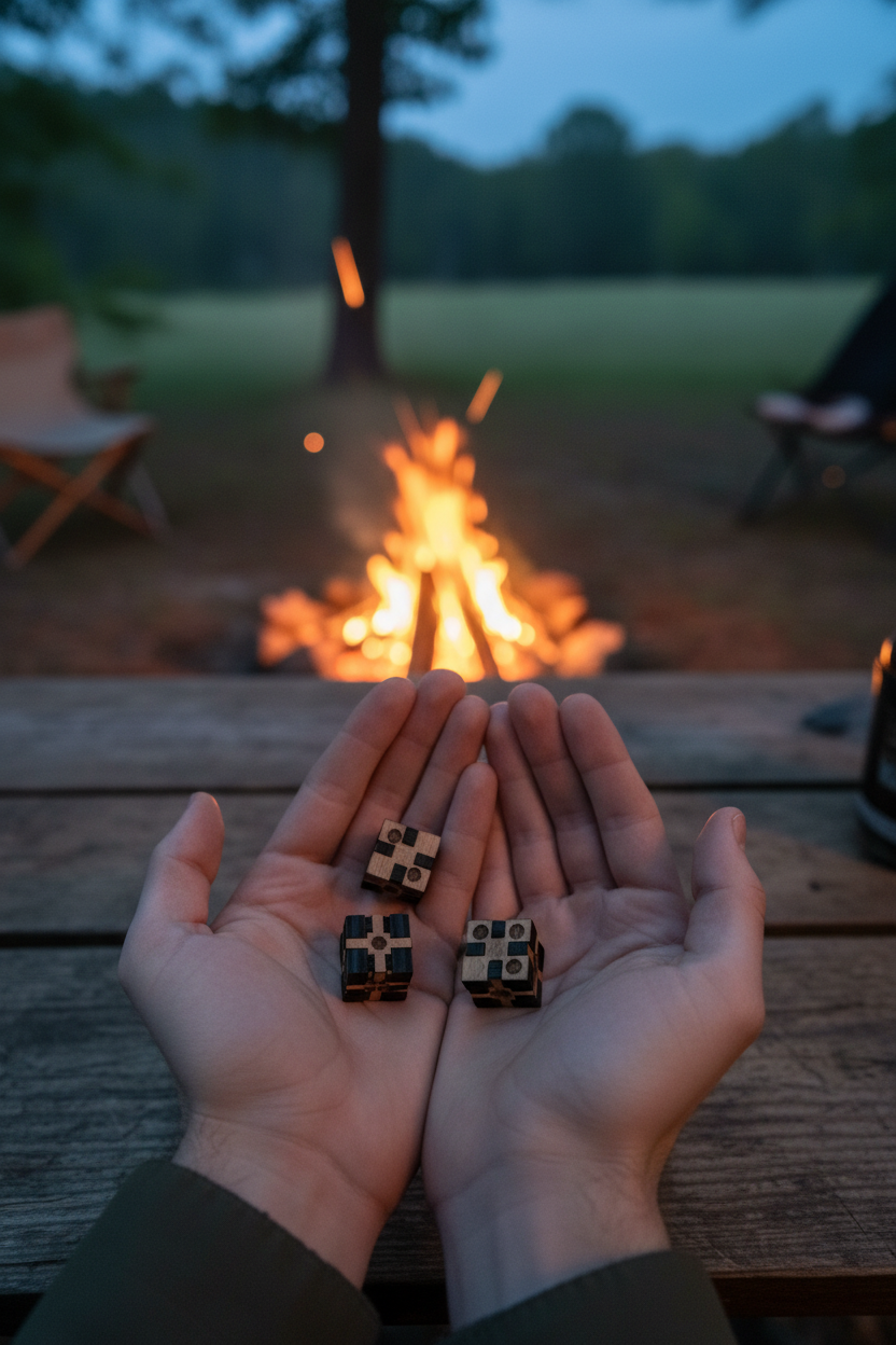Handcrafted Wooden Dice – 2 Pack