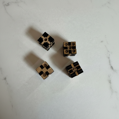 Handcrafted Wooden Dice – 2 Pack