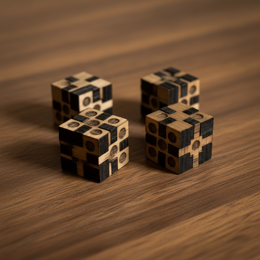 Handcrafted Wooden Dice – 2 Pack