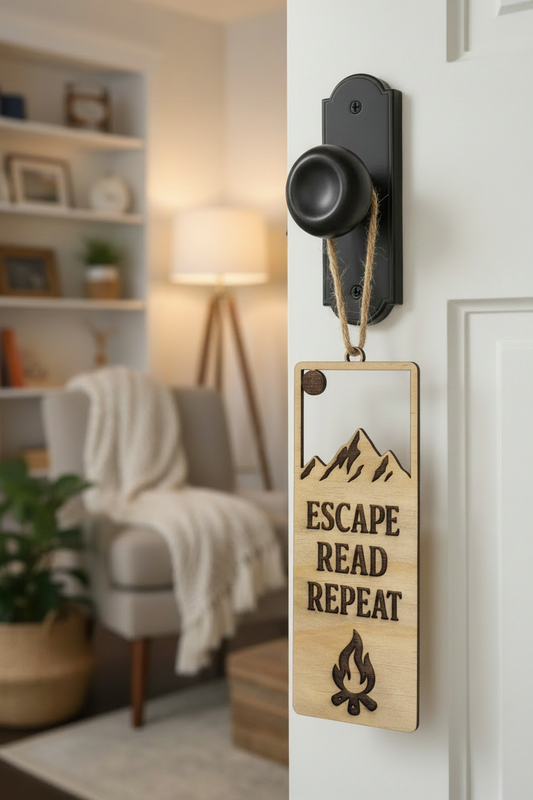Wooden Door Hang Sign