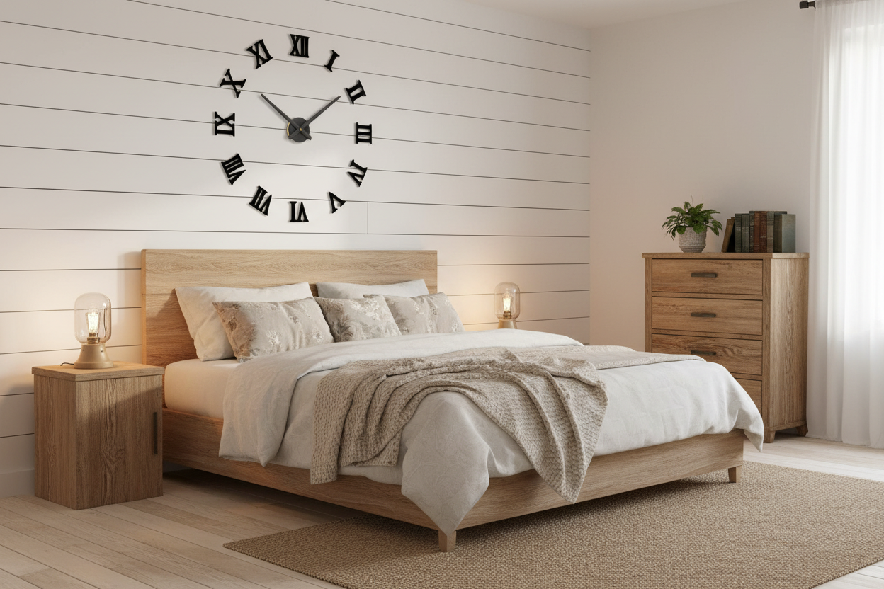 Large Roman Numeral Wall Clock - DIY Oversized Statement Timepiece