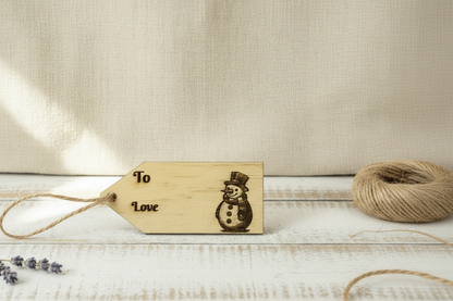 Wooden Gift Tags - Holiday Gift Tags 2 Pack