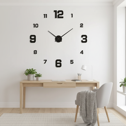 DIY Wall Clock - Scandinavian Home Office