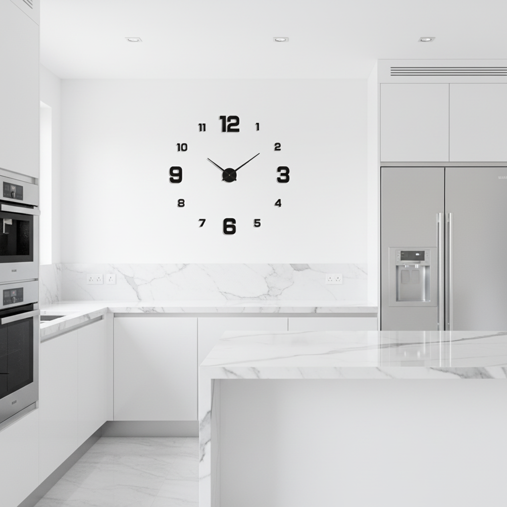 DIY Wall Clock - Modern Kitchen