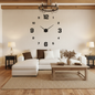 DIY Wall Clock - Rustic Farmhouse Living Room