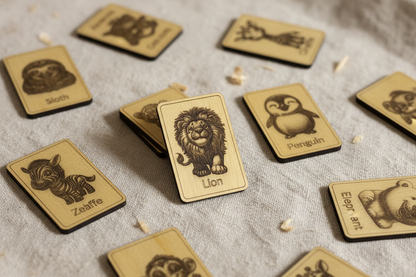 Wooden Animal Matching Game
