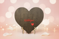Custom Text Laser Engraved Heart