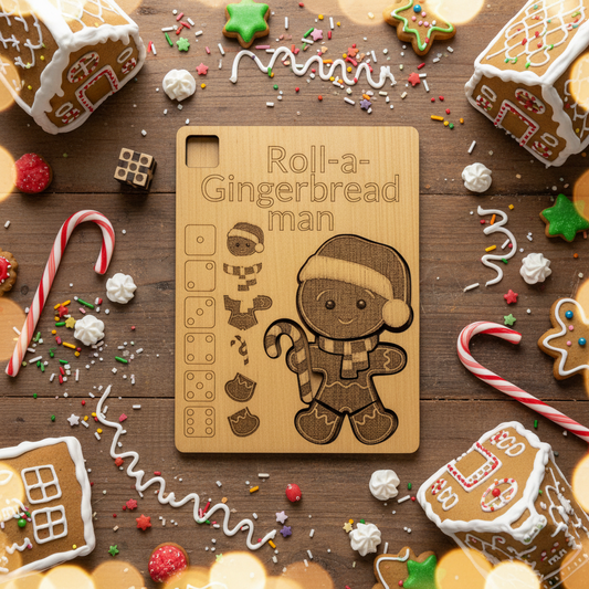 Roll-a-Gingerbread Man Game