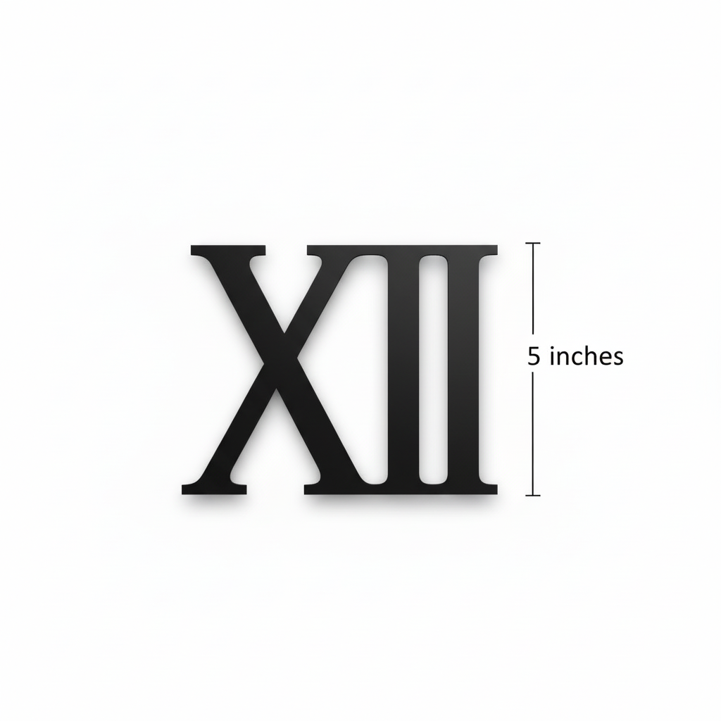 Large Roman Numeral Wall Clock - DIY Oversized Statement Timepiece