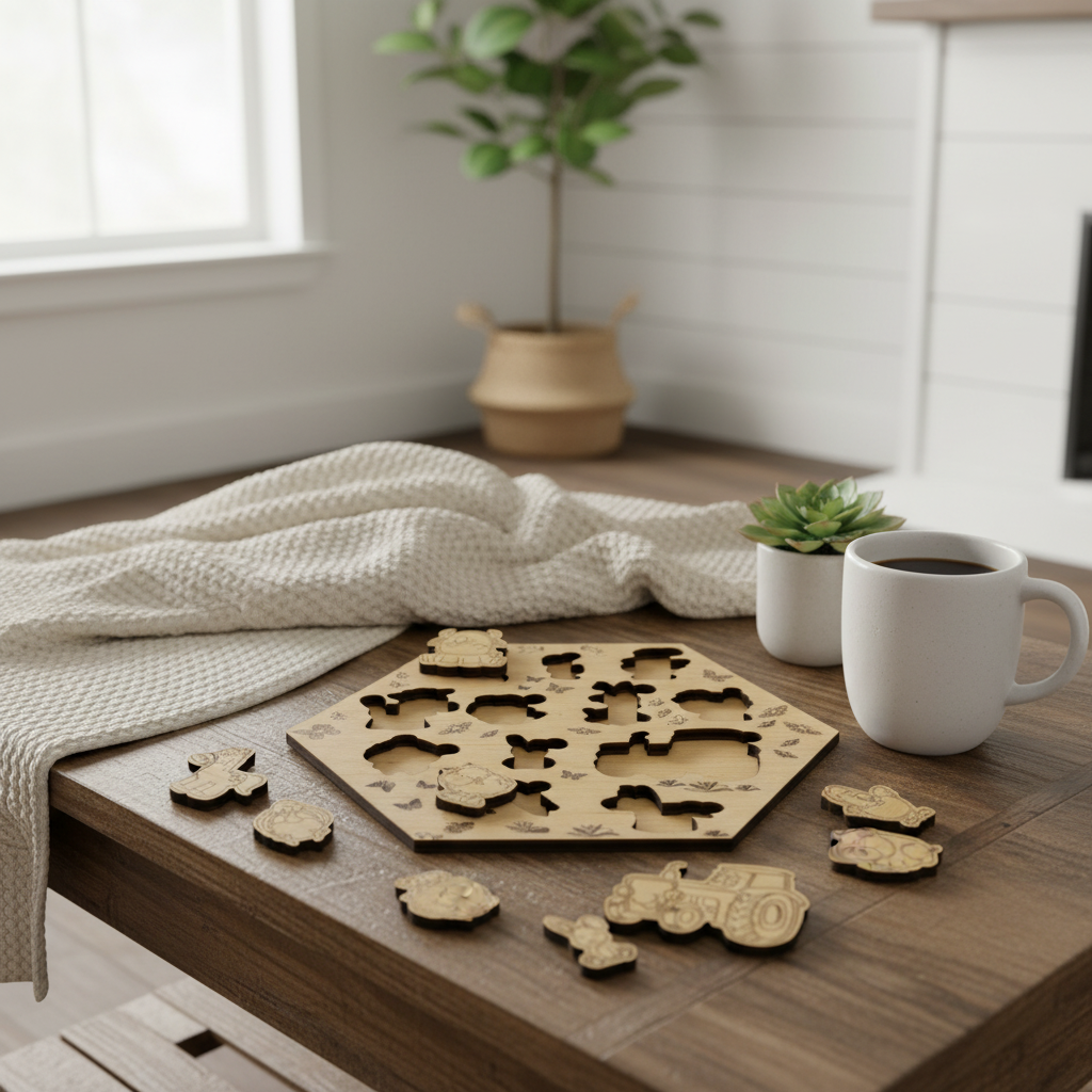 Wooden Farm Animal Puzzle