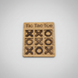 Wooden Tic Tac Toe Board – Handmade Travel Game for Kids & Adults