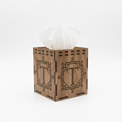 Personalized Wooden Tissue Box Cover