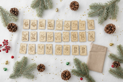 Christmas Wooden Matching Card Game – 26 Piece Set