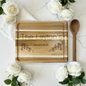 Wedding Gift Personalized Acacia Wood Cutting Board | Custom Engraved