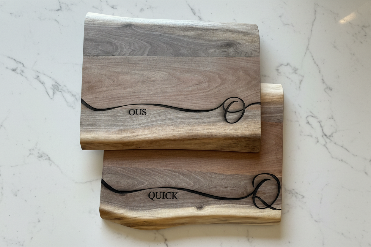 Personalized Walnut Cutting Board