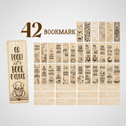 Personalized Wooden Bookmark – Custom Engraved Gift for Book Lovers