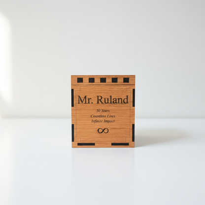 Custom Engraved Wooden Gift Box with 0-8 Slots